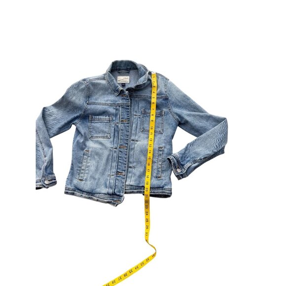 Universal Thread Womens Light Wash Denim Jacket S - Picture 5 of 6